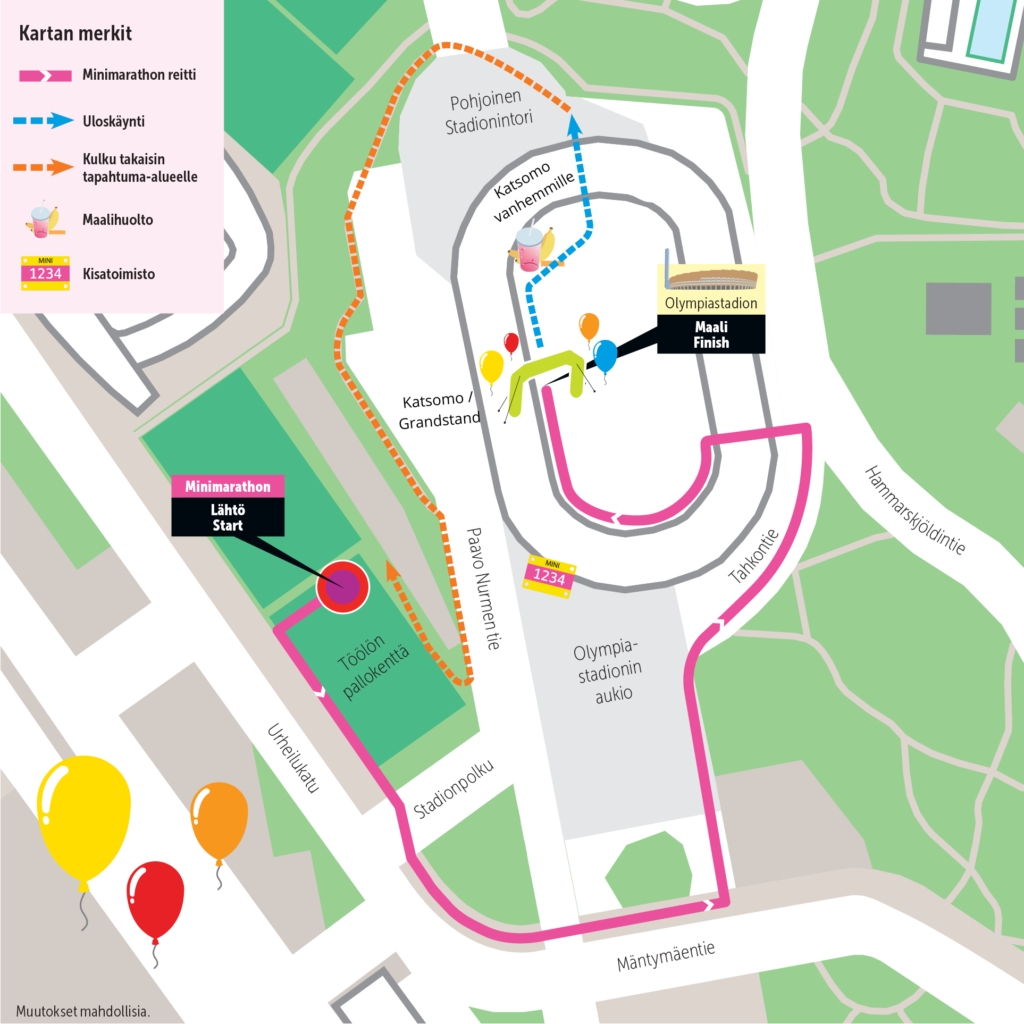 Minimarathon area map